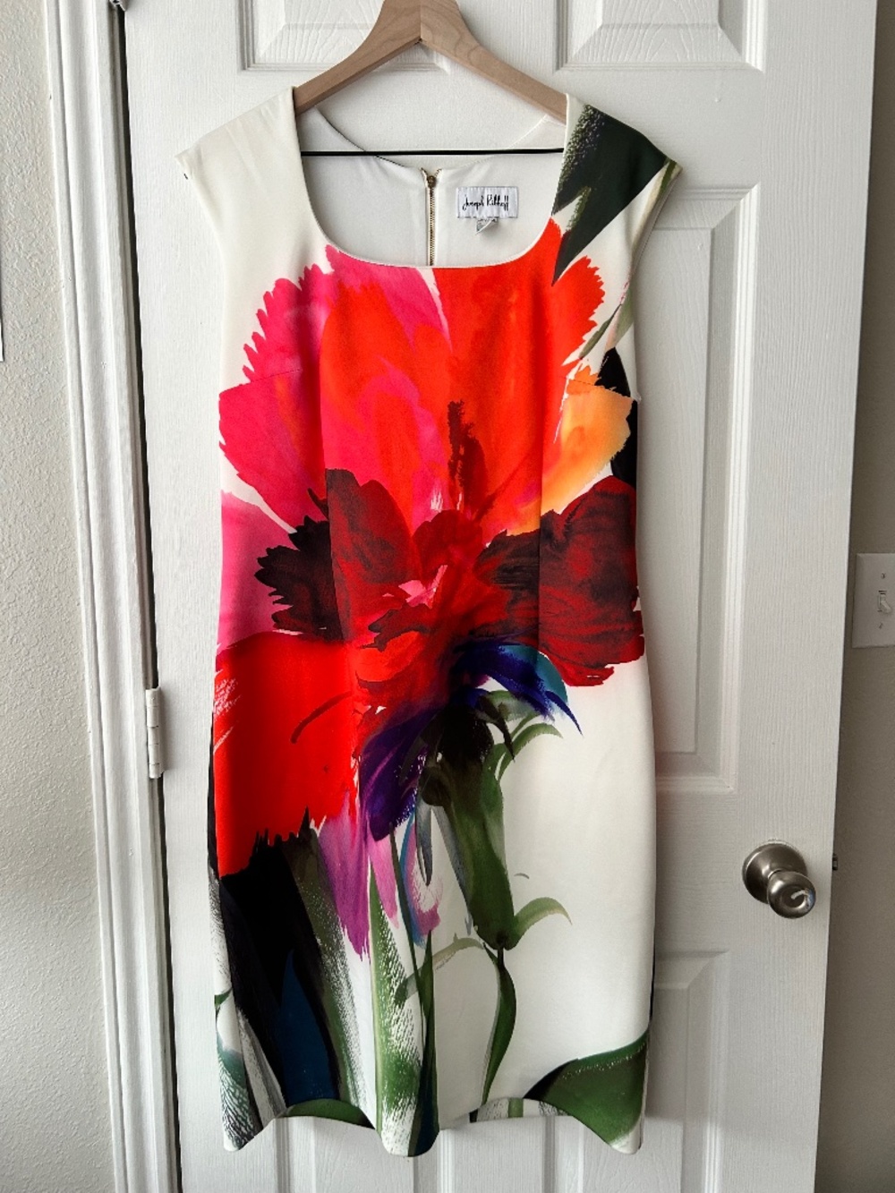 Joseph Ribkoff Floral Shift Dress size 16 GUC